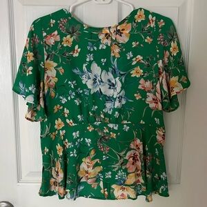 Loft size 6 petite floral blouse